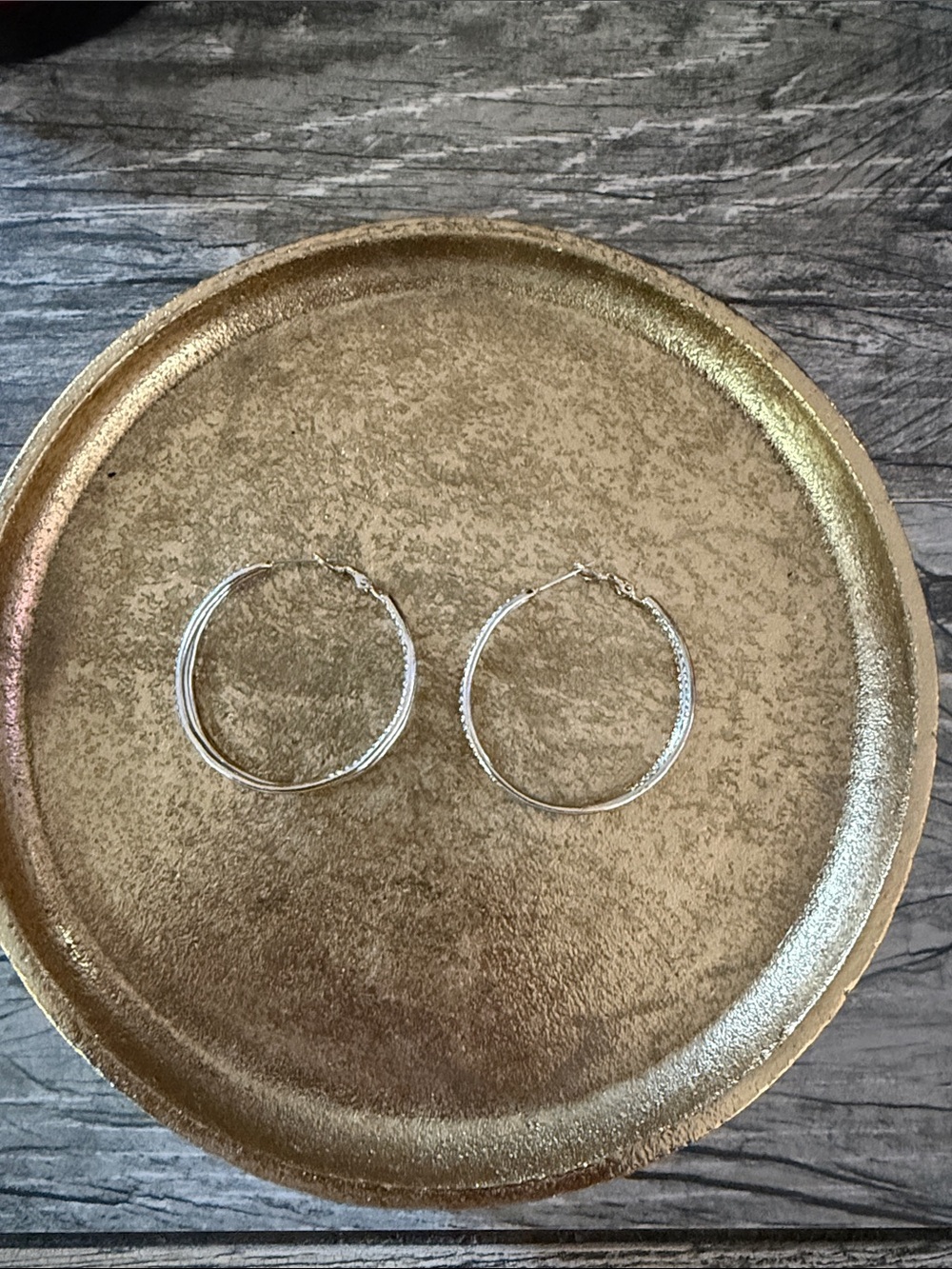 Aldo Silver Hoop Earrings